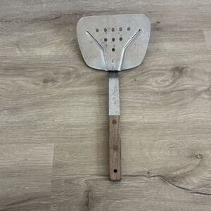 I.L. Richer Co. Vtg Slotted Spatula Turner Wood Handle Vernco Japan Kitchen Tool